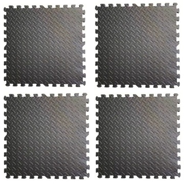 Gruba mata piankowa Eva duże puzzle piankowe XXL120x120x 1cm 4szt EM1002CZ
