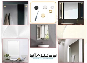 Крепление стеклянных пластинок Винты-заглушки ЧЕРНЫЕ 16