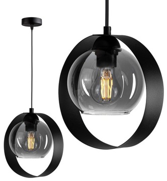 SZKLANA LAMPA WISZĄCA ŻYRANDOL PLAFON KULA LED