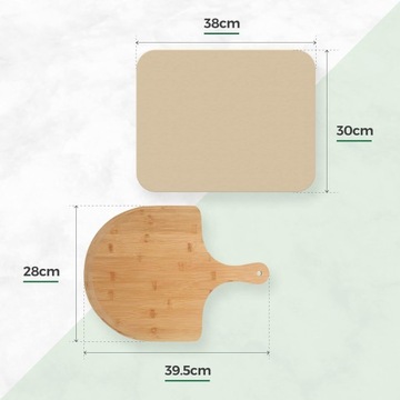 Большой камень для выпечки пиццы 30x38, форма для гриля + лопаточка