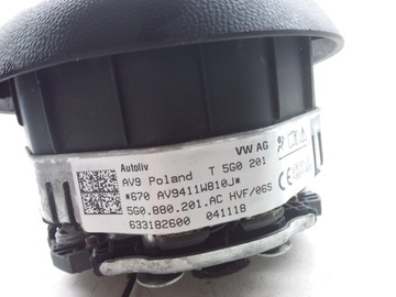 5G0880201AC AIRBAG ŘIDIČE 1.0 TSI 85 2017 VW T-ROC (A11)