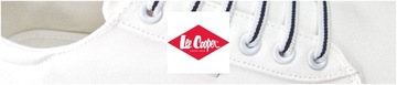 Trampki damskie Lee Cooper Wygodne tenisówki białe na gumki buty 2184L 37