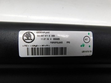 ROLETA KUFRU 565867871B - SKODA KODIAK 16-21