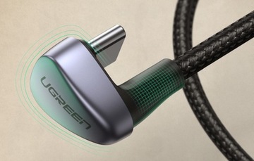 UGREEN STRONG CABLE УГЛОВОЙ КАБЕЛЬ USB A TO USB-C 2.0 QC 3.0 PD 3A В ПЛЕТЕКЕ 2M