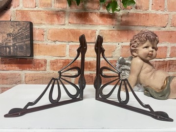 2 уголка опоры чугунных кронштейнов для полок