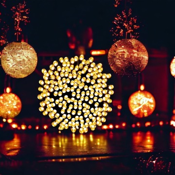 Рождественские елочные гирлянды 300 светодиодов НАРУЖНЫЕ ВНУТРИ ТЕПЛЫЕ БЕЛЫЕ С ПРОГРАММАТОРОМ МОЩНЫЙ