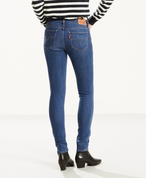 Levis Damskie dżinsy 711 Skinny Dark Wash 18881-0251-28/30