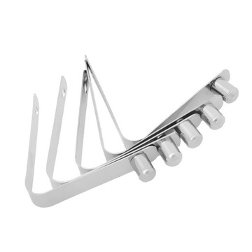 Zestaw 5 stalowych, solidnych, pojedynczych