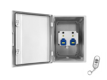 SKRZYNKA HERMETYCZNA IP65 NA PILOT GNIAZDA 2x230V
