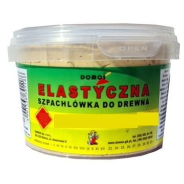 ELASTYCZNA SZPACHLÓWKA DO DREWNA 0.2 KG DĄB ŚREDNI