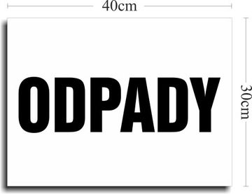 Магнитная наклейка для доски WASTE MAGNET 40x30см