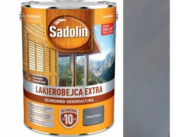 SADOLIN EXTRA LAKIEROBEJCA 5L CIEMNY SZARY