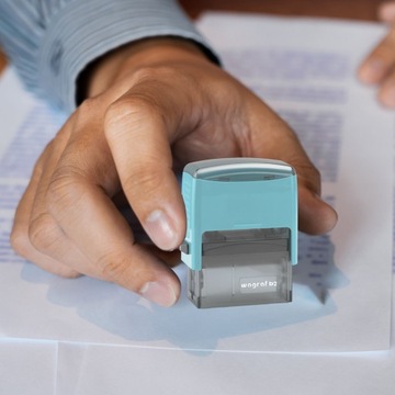 WAGRAF B2s ШТАМП ДЛЯ 4 СТРОК НАЗВАНИЕ КОМПАНИИ ОФИСНЫЙ ДИЗАЙН + ЛАСТИК