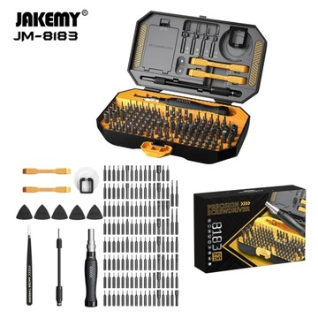 НАБОР ТОЧНЫХ ОТВЕРТОЧНЫХ ИНСТРУМЕНТОВ JAKEMY BITS JM-8183 145in1