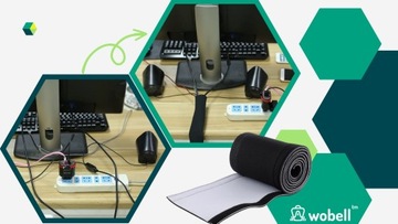 CABLE COVER для кабелей Органайзер COVER MASKING STRIP ЧЕРНЫЙ БЕЛЫЙ