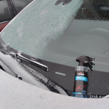 Скребок для лобового стекла + жидкость для размораживания автомобильных стекол ZERO ICE