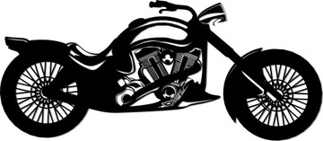 OBRAZ AŻUROWY PANEL MOTOCYKL 120CM XL! 17 KOLORÓW!