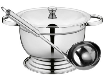 WAZA DO ZUPY, NIERDZEWNA 2,7L STAL + chochelka