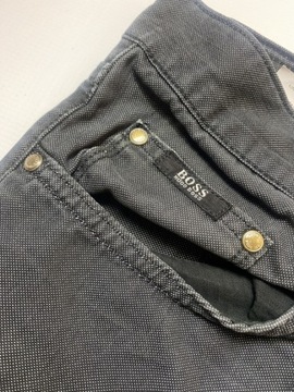 HUGO BOSS BLACK czarne Spodnie Jeansy W 35 L 32