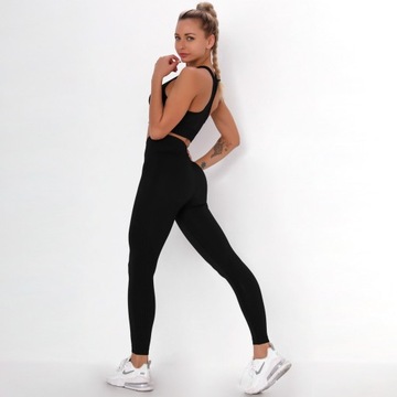 СПОРТИВНЫЙ КОМПЛЕКТ бесшовные леггинсы + фитнес-топ М