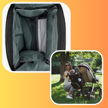 СУМКА ДЛЯ КОЛЯСКИ РЮКЗАК-ОРГАНИЗАТОР ДЛЯ МАМА, ПАПА 3 В 1