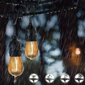 САДОВАЯ гирлянда LED ЛАМПЫ 10м + 10х лампочек Е27 ПРЕМИУМ