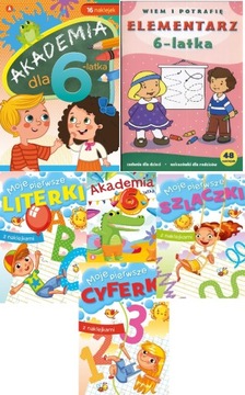 Pakiet 6-latek uczy się pisać
