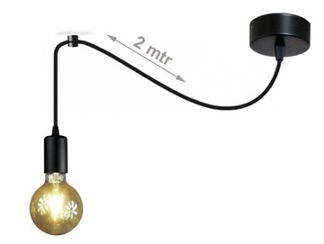 Lampa WISZĄCA sufitowa PAJĄK 1 żyrandol 1xE27 LOFT