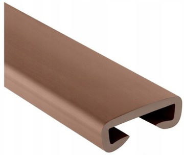 LISTWA PORĘCZOWA PCV 40/8mm BRĄZ poręcz pochwyt