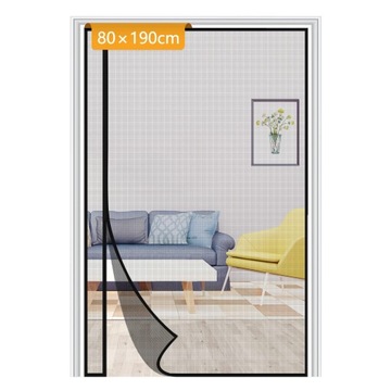 YOTACHE MOSKITIERA NA DRZWI BALKONOWE MAGNETYCZNA 80 X 190 CM