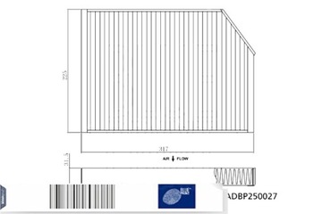 BLUE PRINT ADBP250027 FILTR VENTILACE PROSTORU SPOLUJEZDCE
