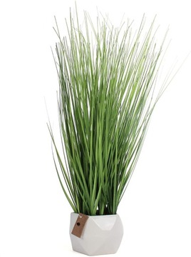 Искусственная трава 40 см в декоративном горшке.