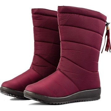 BUTY ZIMOWE ŚNIEGOWCE CIEPŁE KOZAKI WYSOKIE R.35-44