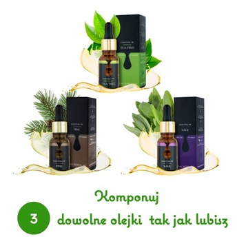 Indywidualny zestaw 3x10ml olejków eterycznych Bio