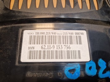 BMW 5 E60 E61 3.0D M57 AUTOMAT PŘÍSTROJOVÁ DESKA BUDÍKY UK 9153756