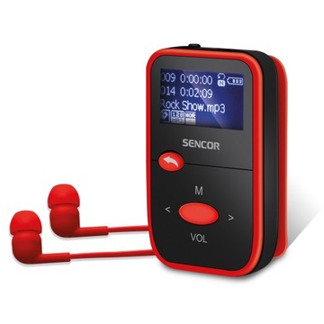 Odtwarzacz MP3 MWA Sencor SFP 4408RD Radio FM 8GB