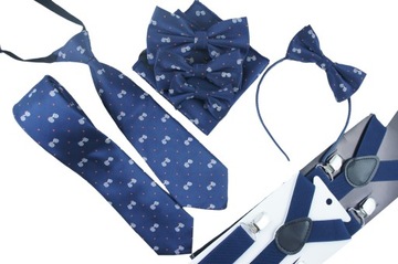 Мужские регулируемые подтяжки для брюк универсального размера, элегантного темно-синего цвета.