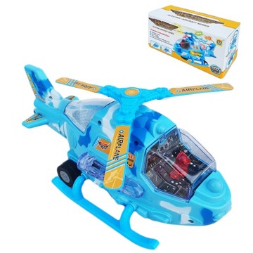 INTERAKTYWNY HELIKOPTER 3D EFEKTY ŚWIATŁA