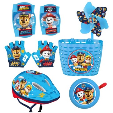 ДЕТСКИЙ СПОРТИВНЫЙ ВЕЛОСИПЕДНЫЙ ШЛЕМ PAW PATROL, РЕГУЛИРУЕМЫЙ, 52-56 М