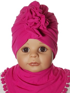 POLSKI KOMPLET CZAPKA TURBAN + CHUSTKA Z POMPONIKAMI 0-9 M-C 5 KOLORÓW