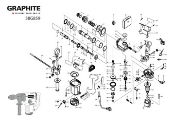 Стопорная втулка ГРАФИТ 58Г859 ударный молоток
