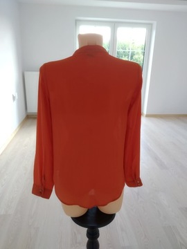 Pomarańczowa bluzka mgiełka H&M 34 XS