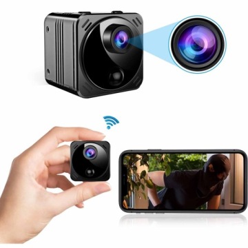 Mini špionážní kamera Smart detekce skrytá kamera Malá Wifi 4K Držák