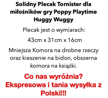 ШКОЛЬНЫЙ РЮКЗАК HUGGY WUGGY