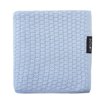 LULLALOVE Kocyk otulacz z wełny merino 90x100