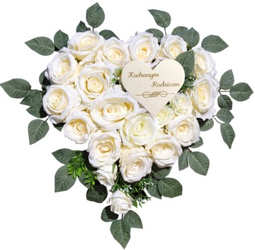 Сердце из РОЗ/ПАСТЕЛЬ 50 х 50 на подставке.