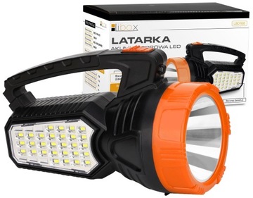 SZPERACZ LATARKA ŁADOWALNA AKUMULATOROWA 230V LED