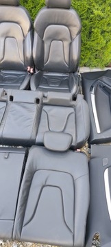 СИДЕНЬЯ AUDI A5 8T, КОЖАНЫЕ СИДЕНИЯ SLINE, КУПЕ С ПОДОГРЕВОМ