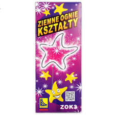 ZIMNE OGNIE GWIAZDKA 4 SZTUKI