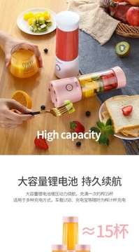 блендер Portable Multi-functional Small Household Mini Electric Juicer
